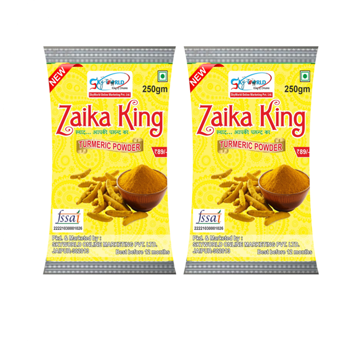 ZAIKA KING TURMERIC POWDER 250GM ( PACK OF 2).