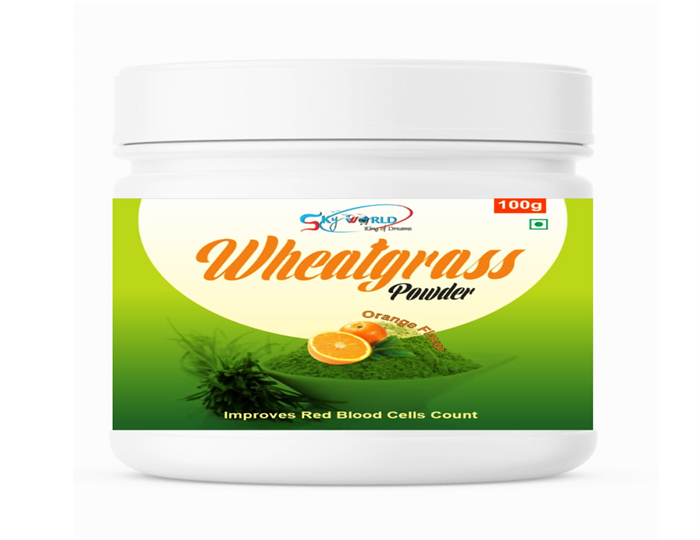 WHEATGRASS POWDER ORANGE FLAVOR 100GM.