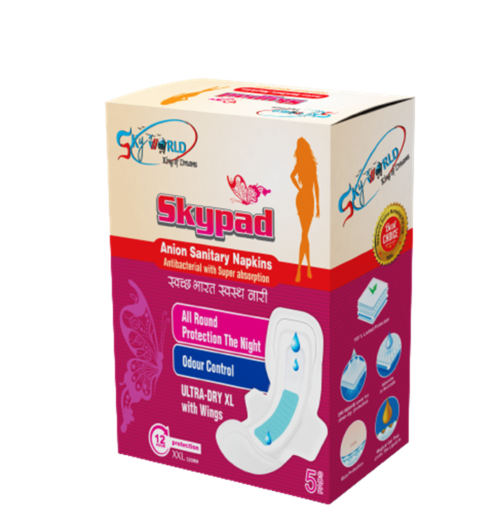 Skypad Anion Sanitary Napkins pack Of 5