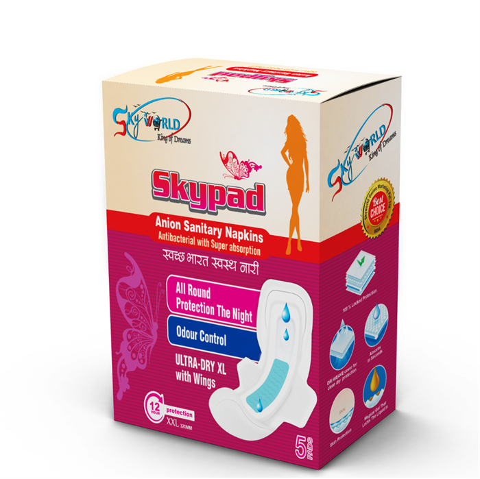 Skypad Sanitary Napkins 5 pices